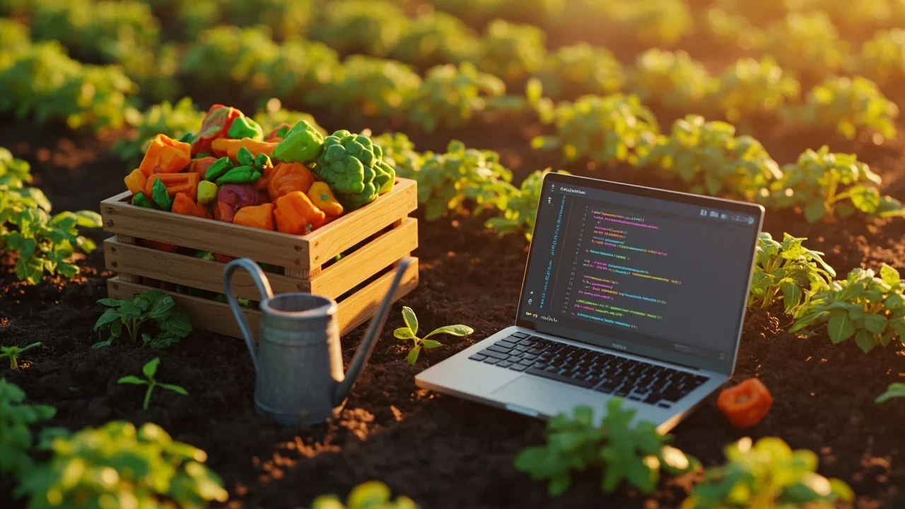 Player redeeming grow a garden codes in a Roblox farming plot