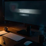 Editorial illustration of dead by daylight codes on a developer monitor